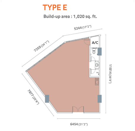 Type E Floor Plan Centum | New Property Launch - Kuala Lumpur, Selangor