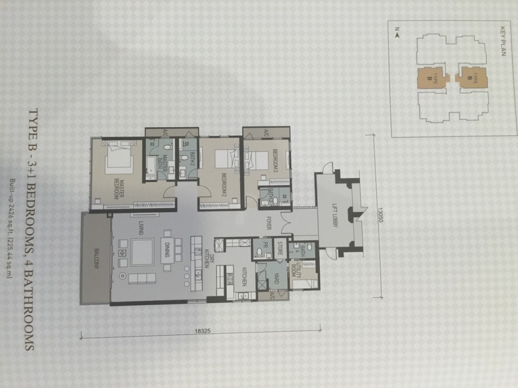 The Manor Condominium Type B Unit Layout | New Property Launch - Kuala ...