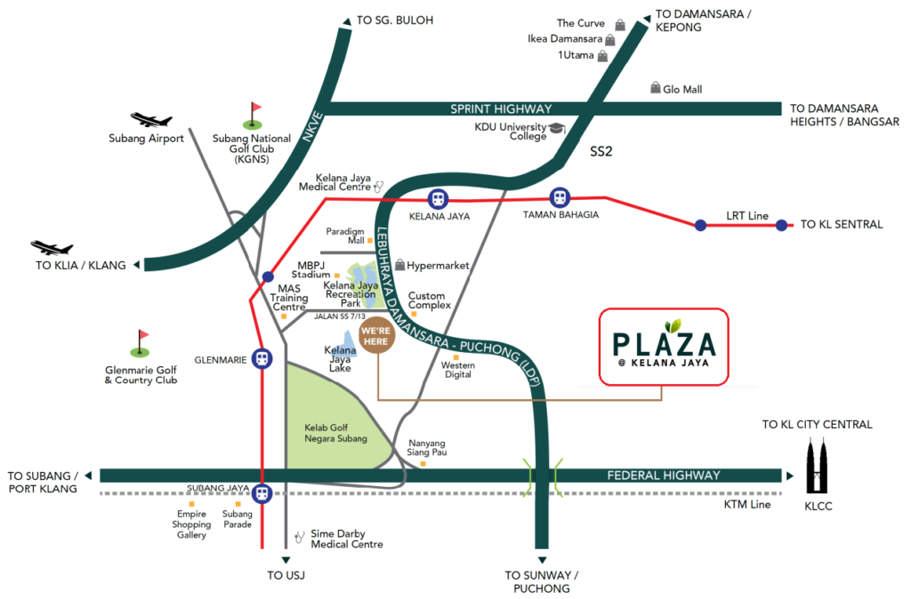 Plaza @ Kelana Jaya is located in  Sekysen SS7 near Paradigm Mall