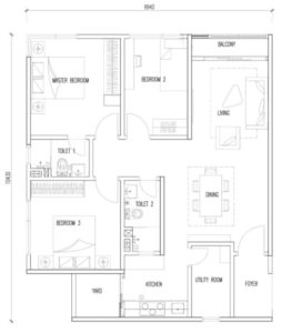 3 bedrooms