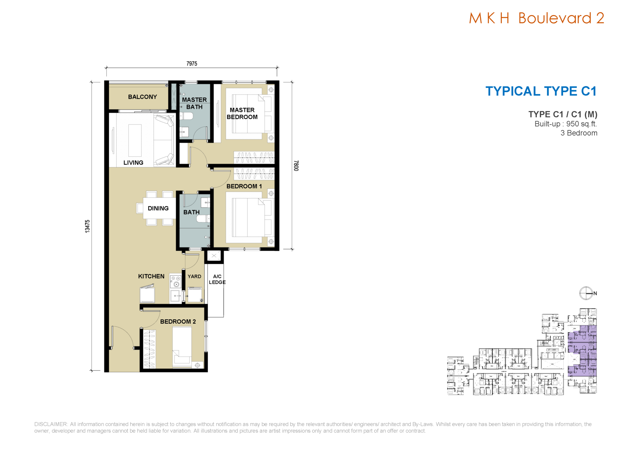 MKH-Boulevard-2-Floor-Plan-Type-C1 | New Property Launch - Kuala Lumpur ...