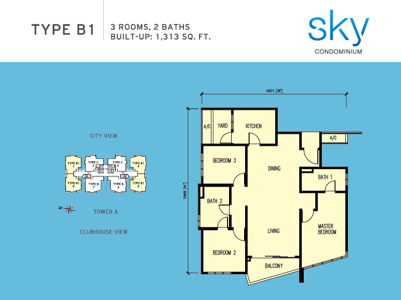 3 bedrooms, 1,313 sq ft