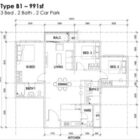 Bandar-Sri-Damansara-Condominium-Floor-Plan-3-Bedrooms