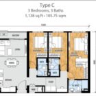 Sentral-Suites-Unit-Layout-Type-C