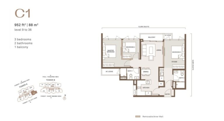 Sfera-Residence-Floor-Plan-952-sq-ft | New Property Launch - Kuala ...