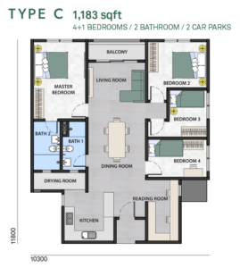 Hijauan-Bayu-Floor-Plan-Type-C | New Property Launch - Kuala Lumpur ...