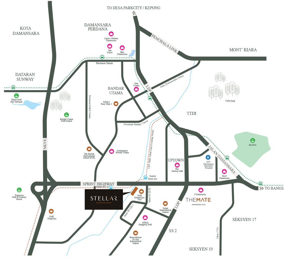 Stellar-Damansara-Location-Map | New Property Launch - Kuala Lumpur ...