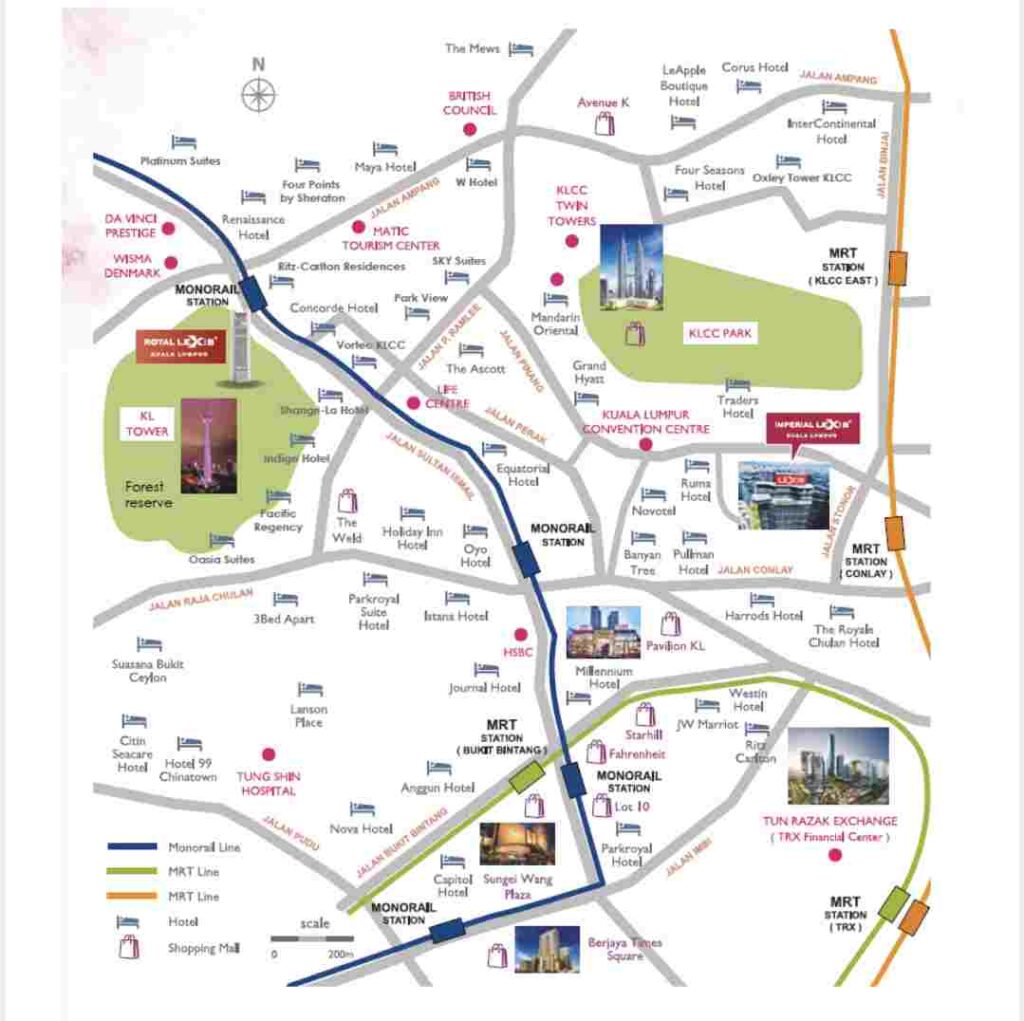Royal Lexis is located at Jalan Sultan Ismail, Kuala Lumpur